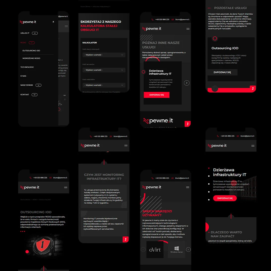 Pewne.it — podgląd projektu